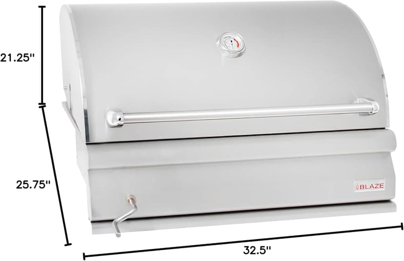 33" Built-In Charcoal Grill