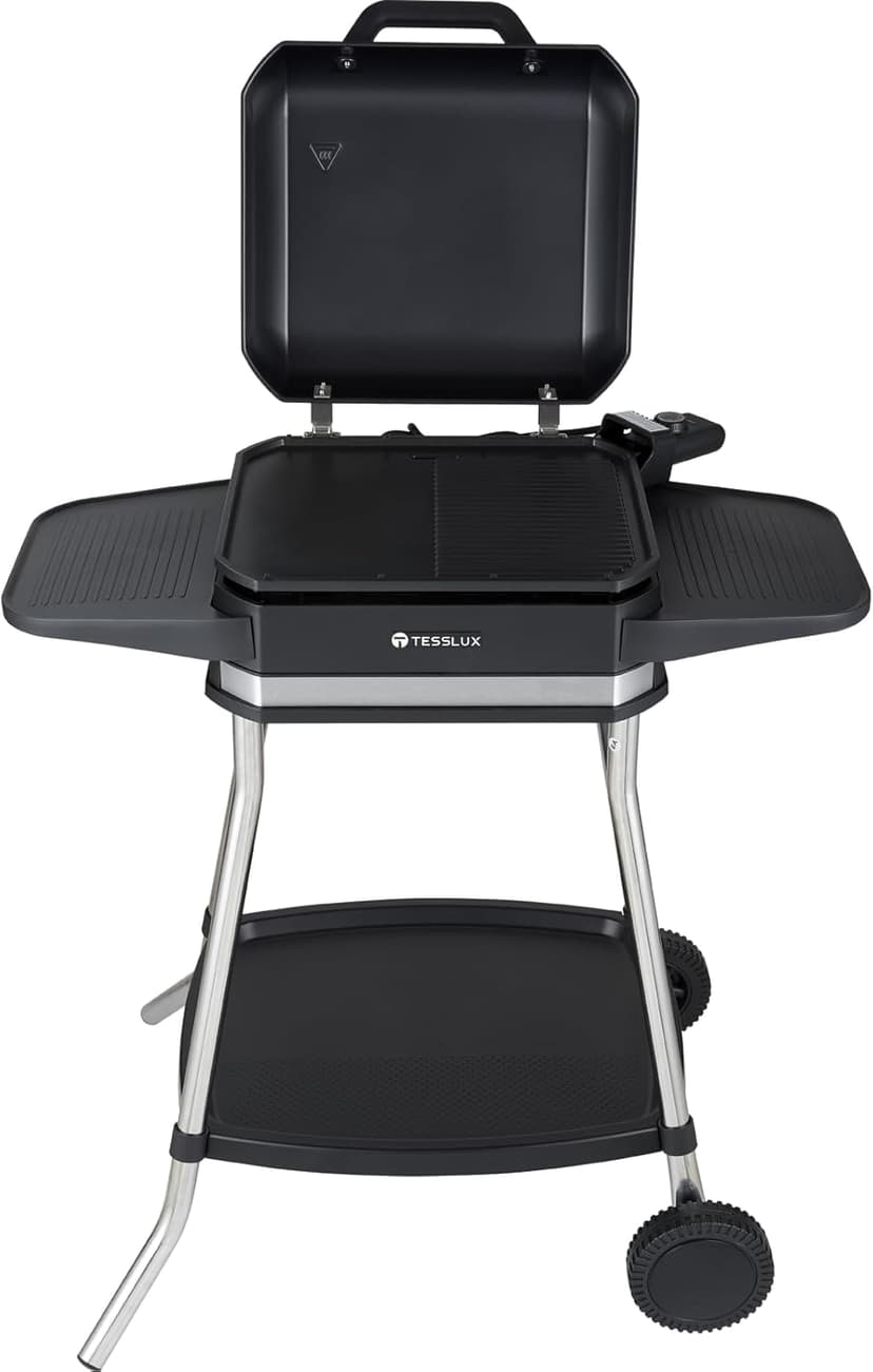 Outdoor Electric Grill & Griddle, 1500 Watts, Black