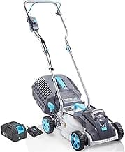 40V Cordless Lawn Mower with Brushless Motor - 13 Inch Lightweight 2-in-1 Push Mower, 5 Adjustable Cutting Heights, Low Noise & 40V Lithium-Ion Battery Included, Ideal for Small Yards