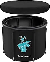Jasonwell Ice Bath Tub for Athletes - Heavy Duty Cold Water Therapy Plunge Tub Ice Pod for Recovery Portable Ice Barrel Plunge Pool for Outdoor Inflatable Hot Tub Bathtub at Home for Adults
