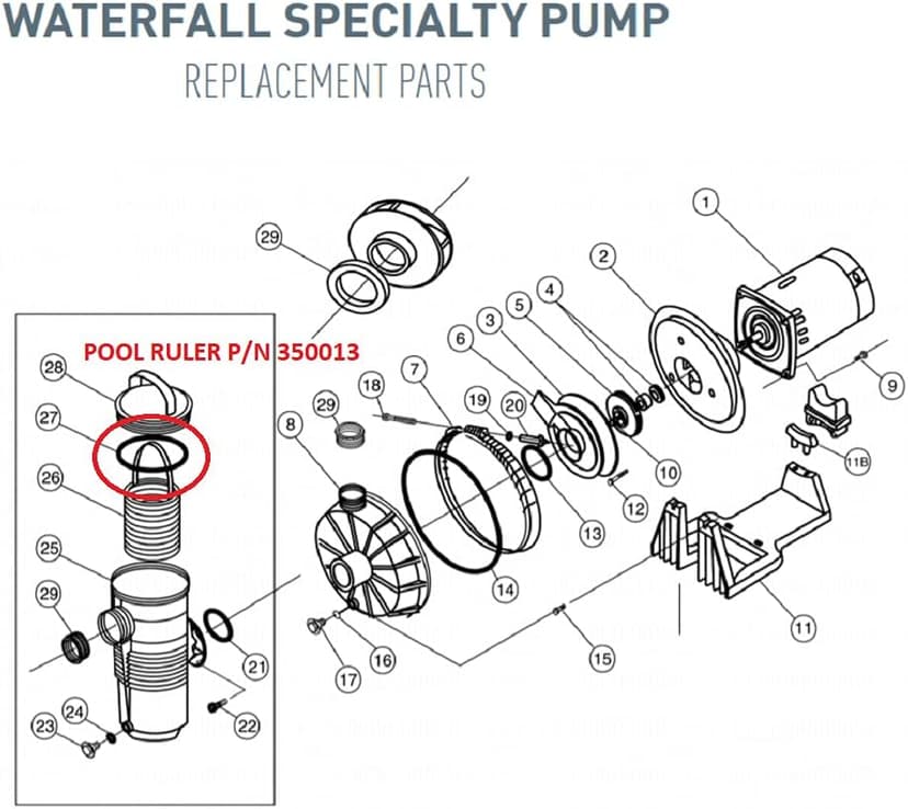 350013 Pentair Pump Lid O-Ring 2 Pack + Lubricant - IntelliFlo, WhisperFlo, more