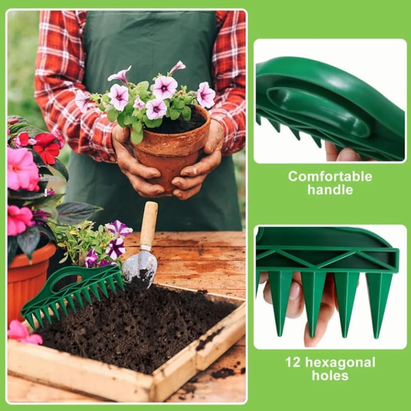 Seed Spreader, 2025 New Sowing Seeds Dispenser Set, Mini Seed Dispenser for Small Seeds, Handheld Seed Planter Tool Seed Dibber Multifunctional Seed Spacer Gardening Tools