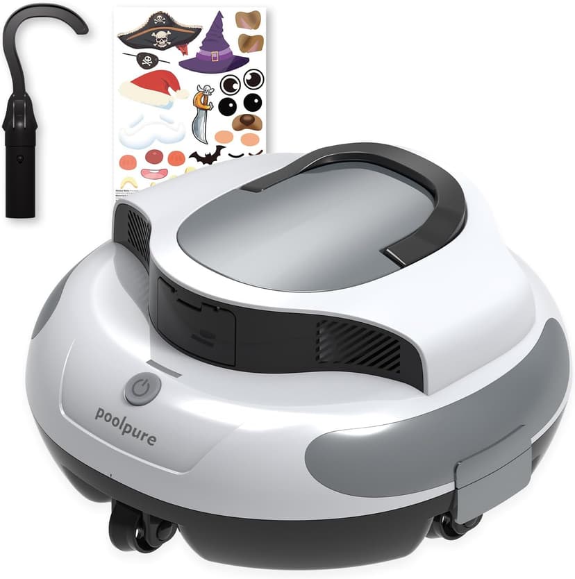 PoolPure Aquaguard SE II 2025 Upgrade Cordless Robotic Pool Cleaner with 120-Min 5000mah Big Battery