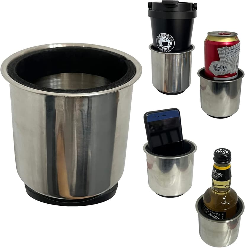 Magnetic Cup Holder Beverage Holder Drink/Can Holder - Strong Magnet Sticks Good to The Farm Tractor - Horizontal Surface Mounting (with Buffer Protection Layer) for Riding Mower,Forklift,Lawnmower