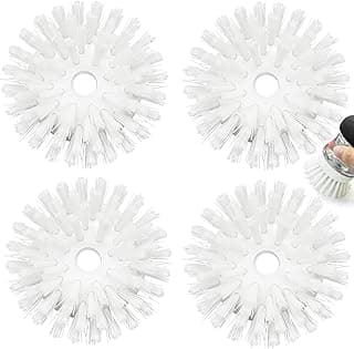 Palm Brush Refills for OXO Good Grips Soap Dispensing Dish Brush - 4 Pack Cleaning Replacement Brush Head for OXO Palm Brush(White)