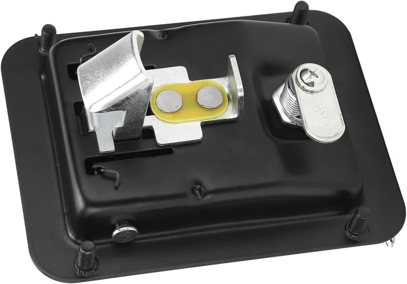 Generator Panel Lock - Stainless Steel 4-Corner Mounting Silent Unit Lock with Keys - Lock Accessories for Secure Generator Enclosures-size1