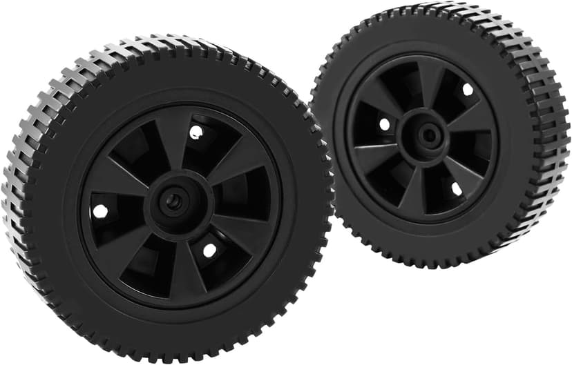 G437-0037-W1 Grill Wheels Replacement Parts for Charbroil Gas2coal 463344015 463436215 463347017 463343015 463376017 463432215 Kenmore 415.16123801 - Plastic Black 7 Inch BBQ Wheels 2PCS