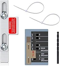 Generator Interlock Kit Compatible with Square D for Homeline Meter Main 150 or 200 amp Breaker,for Safe Usage of Portable Power During Outage,SD-200SA