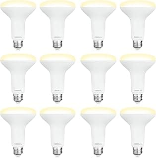 12 Pack BR30 LED Recessed Light Bulb, Dimmable Indoor Flood Light Bulbs CRI80 7W Equivalent 65W 2700K Soft White 650 Lumens, 15000 Lifetime Hours E26 Base LED Can Light Bulb, Flicker-Free
