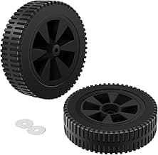 G437-0037-W1 Grill Wheels Replacement Parts for Charbroil Gas2coal 463344015 463436215 463347017 463343015 463376017 463432215 Kenmore 415.16123801 - Plastic Black 7 Inch BBQ Wheels 2PCS