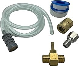 Kit Pressure Washer Chemical Detergent Soap Down Stream Injector 3-5 GPM 2.1 Orifice, Hose Filter & 3/8 NPT Size Quick Connects Various