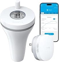 GoveeLife Smart Pool Thermometer with WiFi Gateway, Digital Swimming Water Thermometer Temperature Monitor with IPX7 Waterproof, Remote App Notification Alert for Ice Bath Tub, Fishbowl, Pond, Hot Tub