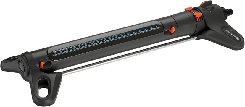 Gardena (18714) Up to 3800 sq ft - AquaZoom Adjustable Oscillating Yard Sprinkler, for Watering Large Area Lawn and Garden. Aquazoom Outdoor oscillating Sprinkler has Wide Heavy Duty Base.