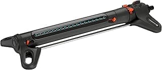 Gardena (18714) Up to 3800 sq ft - AquaZoom Adjustable Oscillating Yard Sprinkler, for Watering Large Area Lawn and Garden. Aquazoom Outdoor oscillating Sprinkler has Wide Heavy Duty Base.