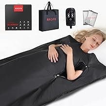 Portable Infrared Sauna Blanket, Detox & Relaxation at Home, Adjustable Timer 1-60 Min, Temperature Range 86-158℉, 6 ft x 2.6 ft, Oxford Fabric