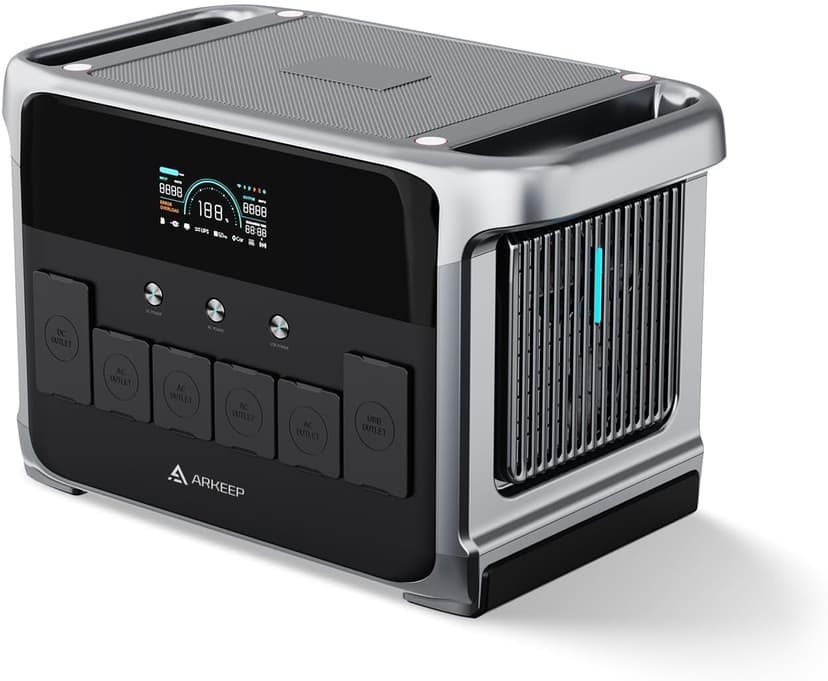 Portable Power Station 2160Wh, 2400W AC/140W USB-C Output with LiFePO4 Battery, 2Hr Ultra-Fast Charge, Solar Generator for Outdoor Camping, Home Backup, RV & Emergency Power DP2400