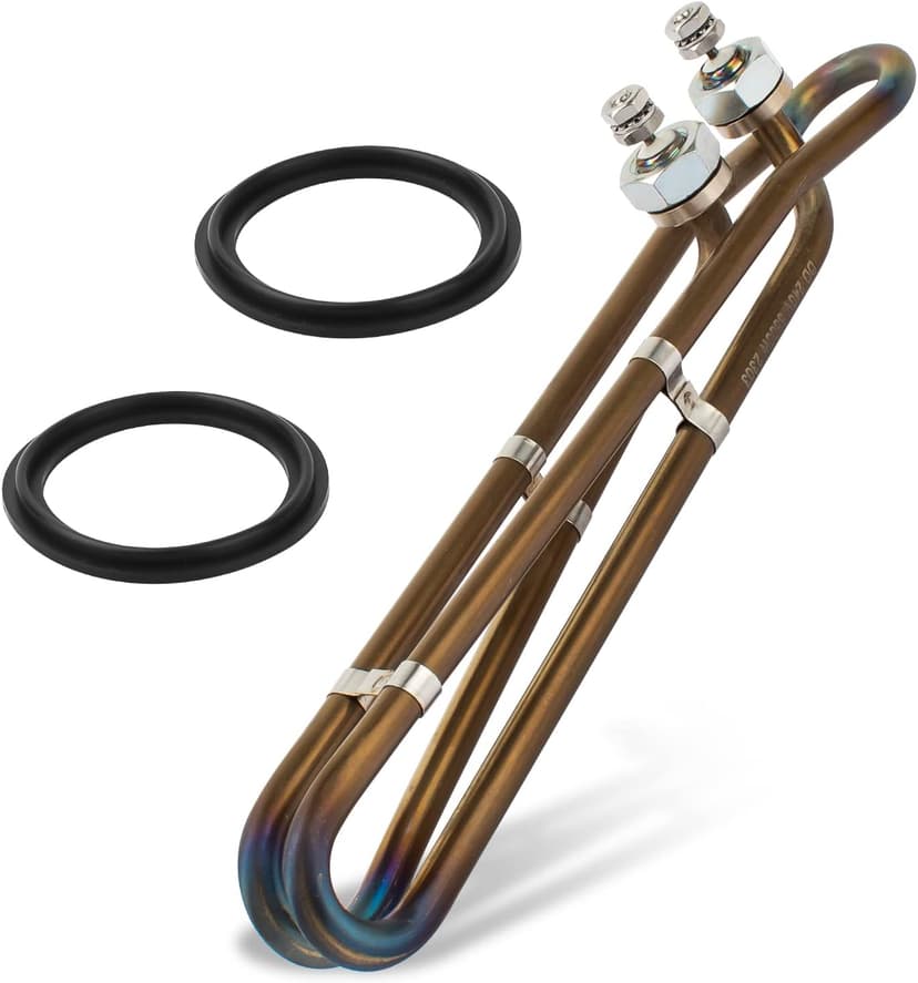5.5KW 240V Titanium Flo-Thru Universal Heating Element, Hot Tub Heater Element with Mounting Hardware Replacement for Balboa Spa Heater Element, Applicable in Spas Electric Heaters Or Swimming Pools