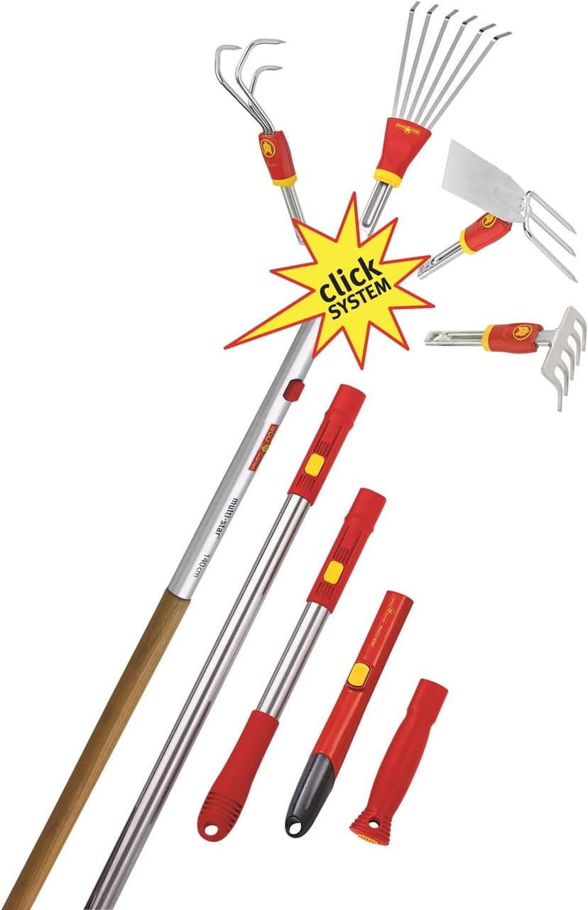 Wolf-Garten RFM15 Multi-Change Push/Pull Weeder Cultivation Tool Head, Red, 15 cm