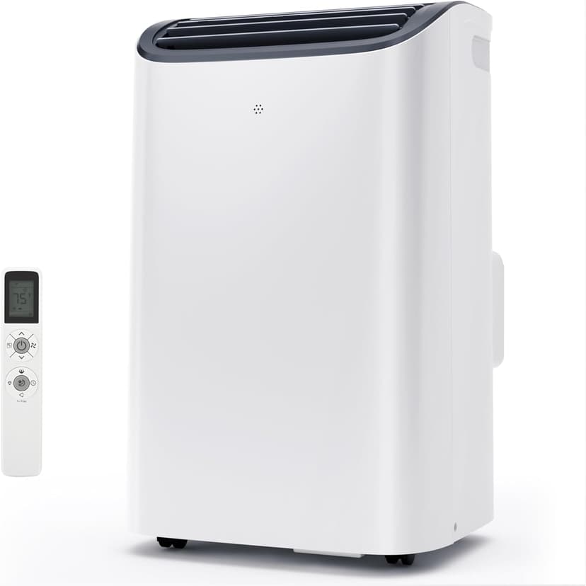 EUHOMY Portable Air Conditioners 12,000 Btu, 4 in 1 Portable Cooling AC with Heat, Dehumidifier, Fan Modes, Quiet Stand-up AC with 46dB Low Noise & Sleep Mode for Bedrooms, room up to 550 Sq.Ft