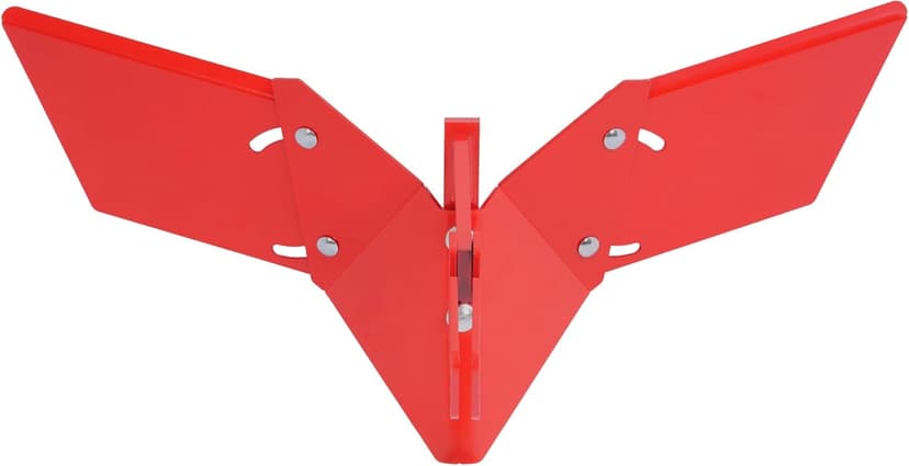 Hiller Furrower Kit for Rear Tine Tiller W/Adjustable Wing Fit for Land Reclamation 3 Kinds Connection Red Steel Replacement for 15683 Hiller-Furrower