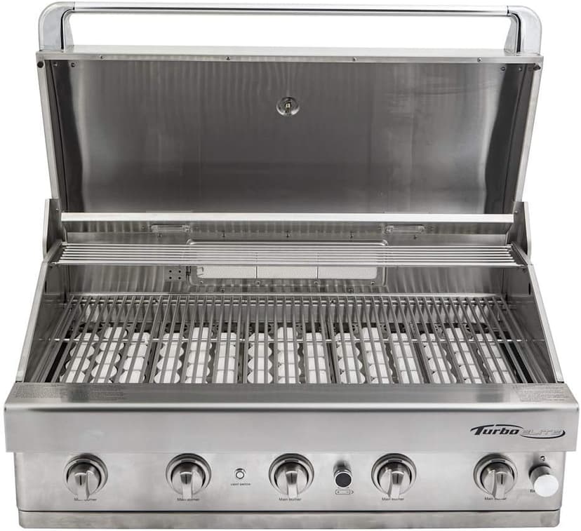 Barbeques Galore Turbo Elite 38-inch 5-Burner Built-in BBQ Gas Grill - Natural Gas - BTE3821NG