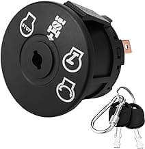 Ignition Switch 4 Position for Craftsman, Husqvarna, AYP, Sears, Poulan Pro Riding Lawn Mower Tractor 193350 532193350