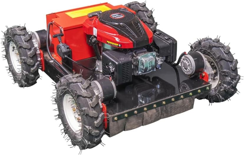 Remote Control Lawn Mower Electric Start 30° Climbing Four-Wheel Drive All Terrain Grass Cutter Yard Mower (HW-196-55JY)