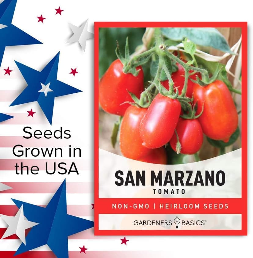 Gardeners Basics, San Marzano Tomato Seeds for Planting Heirloom Non-GMO Seeds for Home Garden Vegetables Makes a Great Gift for Gardening