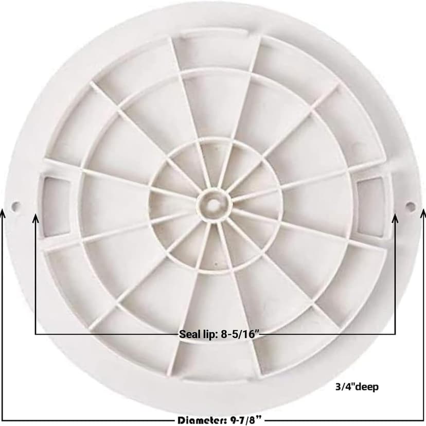 AR-PRO (2 Pack) Exact Replacement Hayward SPX1070C Skimmer Cover - Heavy-Duty Pool Skimmer Lid Direct Replacement for Hayward SP1070, SP1071, and SP10712S Automatic Skimmer Models