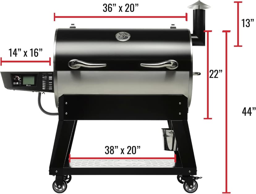 recteq Pellet Smoker Grill Flagship 1100, Wood Pellet Grill Smoker, Outdoor Grills & Smokers, Wi-Fi enabled, 1100 Sq. In. Cooking Area, 40 lbs Hopper