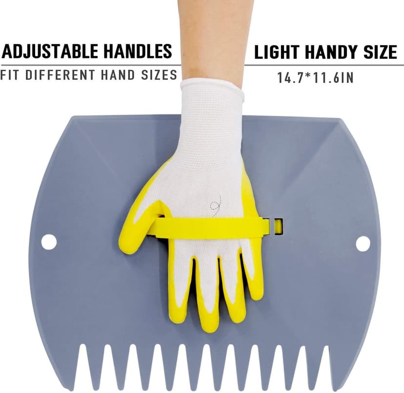 Jardineer Leaf Scoops and Claws, Lightweight Leaf Grabber Claws, Yard Scoops for Leaves, Grass, Lawn Clippings, Twigs or Debris (1 Pack)