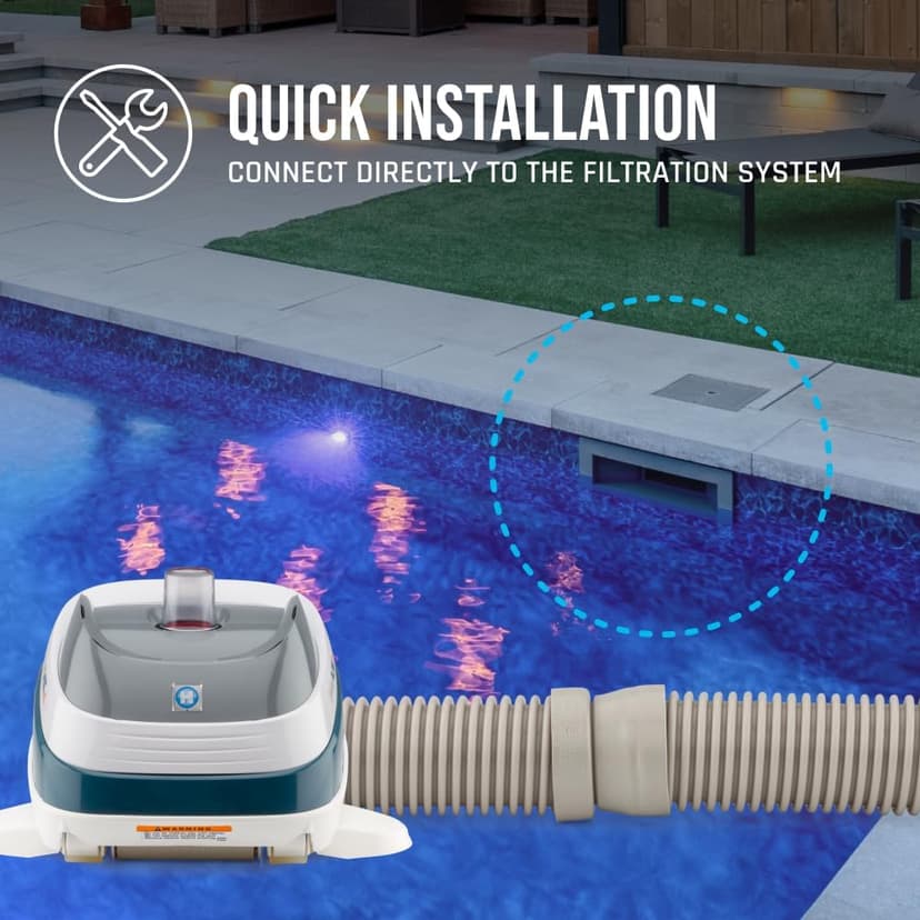Hayward W32025ADC PoolVac XL Suction Pool Cleaner for In-Ground Gunite Pools up to 20 x 40 ft. with 40 ft. Hose (Automatic Pool Vacuum)