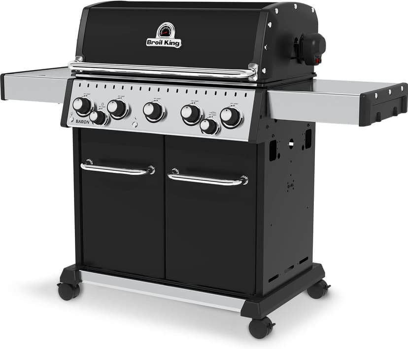 Broil King 876247 Baron 590 Pro, Natural Gas (NG), Stainless Steel, Black