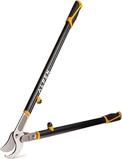 Alpen Weisshorn 280 Loppers, Cuts 1.58" Diameter - 32" Cam-Assisted Professional Garden Bypass Lopper and Tree Trimmer - Japanese High Carbon Steel Blades