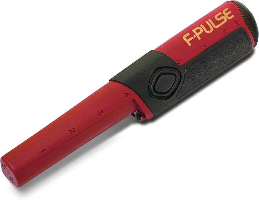 Fisher F-Pulse Waterproof Pinpointer Metal Detector, Red – Pulse Induction Technology for Deepest Detection, Long Battery Life, LED Light, vibrate & beep Modes for Precise Target Location.