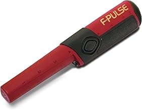 Fisher F-Pulse Waterproof Pinpointer Metal Detector, Red – Pulse Induction Technology for Deepest Detection, Long Battery Life, LED Light, vibrate & beep Modes for Precise Target Location.