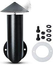 𝟐𝟎𝟐𝟑 𝙐𝗽𝒈𝒓𝒂𝒅𝒆𝒅 Pellet Grill Smoke Stack Chimney Replacement for Pit Boss Traeger Camp Chef, Replacement Stack Smoker Kits with Umbrella, Gasket, Screw, Locking Washer & Washer