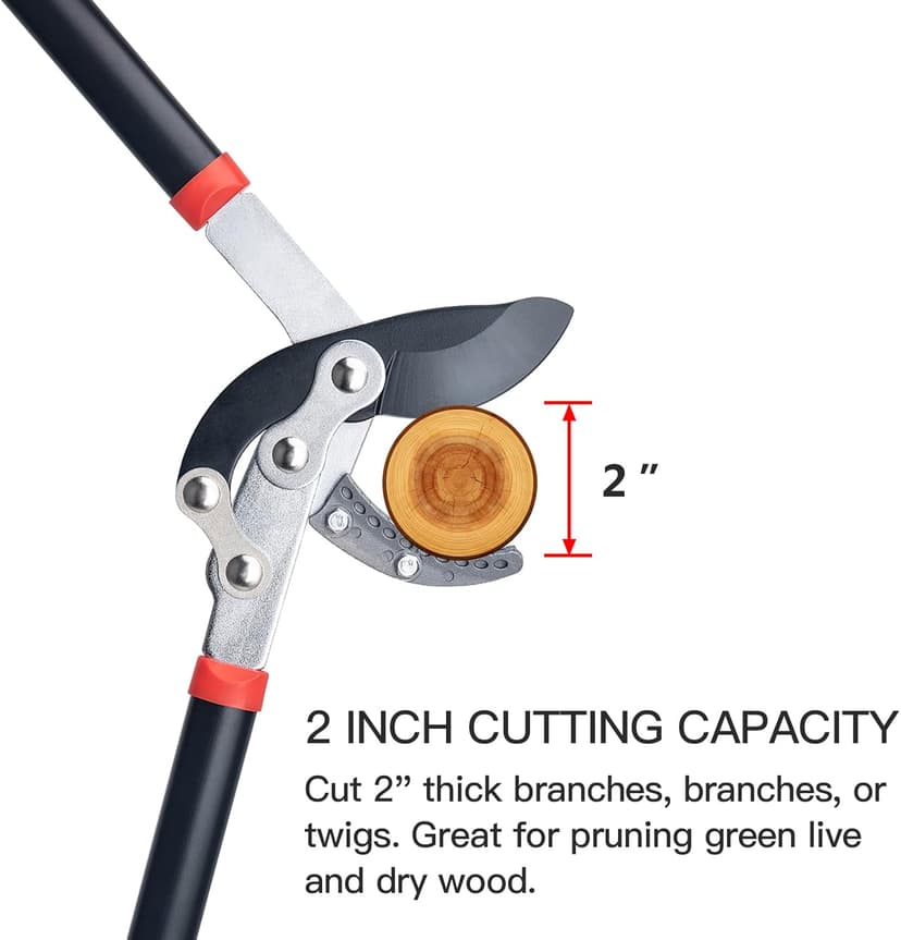 Loppers for Tree Trimming Heavy Duty 30 Inch Tree Branch Cutter Tree Trimmer With Compound Action Anvil Lopper With 2 Inch Cutting Capacity (1pcs)