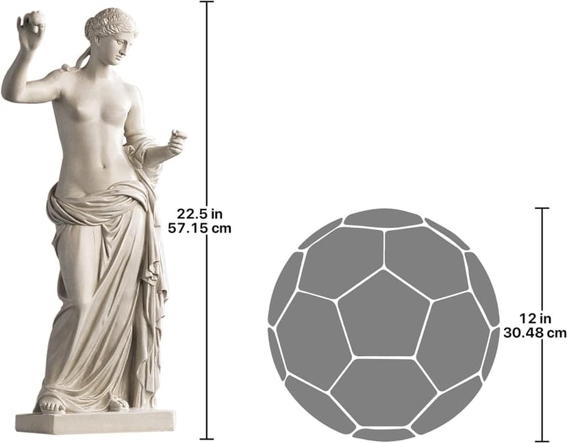 Design Toscano Venus of Arles Greek Woman Indoor/Outdoor Statue Figurine, Gallery, Antique Stone