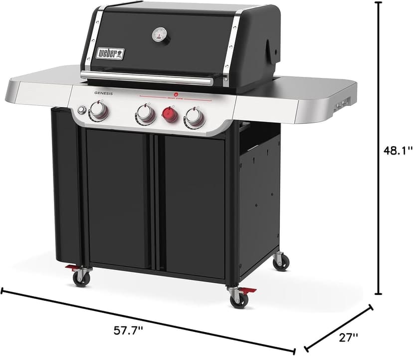 Weber Genesis E-330 Liquid Propane Gas Grill, Black