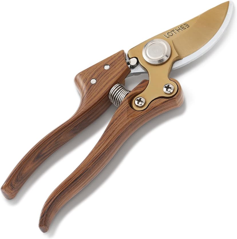 Lothee Japanese Gardening Scissors Made in Japan, Carbon Steel Flower Pruning Shears Heavy-duty Gardening Scissors, for Pruning Plants