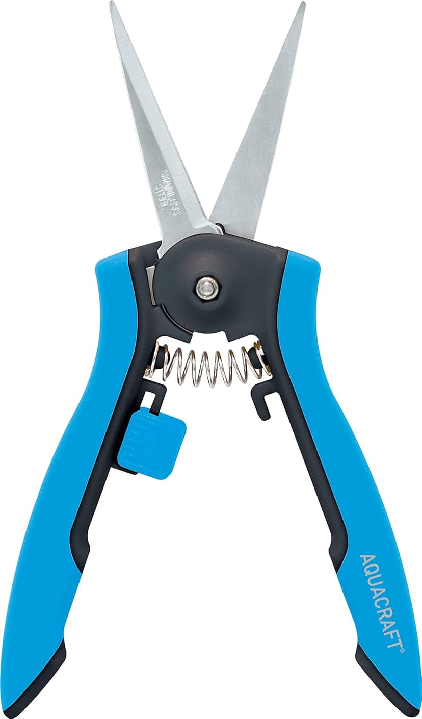 6.5” Gardening Tools Trimmer Pruning Snip, Pruning Scissors with Straight Stainless Steel Precision Blades