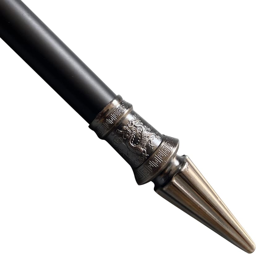 SV Metal Spear Ancient Chinese Old Weapon The Day The Picture Halberd Single-Edged Double-Edged, 57.8 inches, Collection Gift