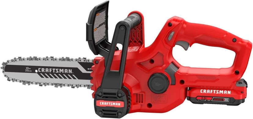 CRAFTSMAN V20 Mini Chainsaw, 10 inch, Battery and Charger Included (CMCCS610D1)