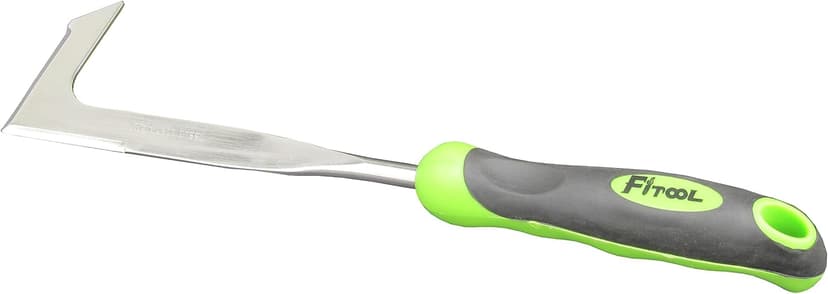 Stainless Steel Patio Weeder 13-Inch - Premium Garden Hand Weeder - Stainless Steel Blade Mirror Polishing - with Soft Dual-Color Ergonomic Handle