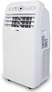 Uhome 12,000 BTU, 2024 New Portable Air Conditioner with Heat, 4-in-1 function Dehumidifier & Fan, Cools & Heats Space up to 400 Sq.ft, Remote Control and Window Kit Included, White