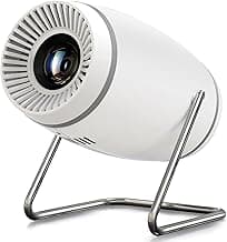 Mini Projector, Projector with WiFi and Bluetooth, 4K 1080P Support Portable Projector 180° Rotatable 130'' Screen Movie Projector Auto Keystone Compatible with HDMI/USB/Smartphone/PC/Laptop