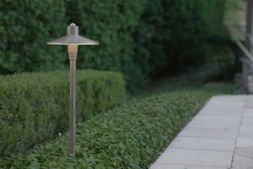 G2 12V Brass Path Light (24" Tall) with 3W 2700K Warm White G4 LED Bulb for Low Voltage Landscape Lighting on Outdoor Pathway, Walkway, Garden, Driveway or Patio