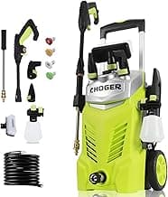 Electric Pressure Washer, 4500PSI 2.7GPM Electric Power Washer with Foam Cannon, 4 Nozzles, 35FT Power Cord, 25FT Hose, Turbo, Dirty Cut, Brush, Pressure Washer for Cars