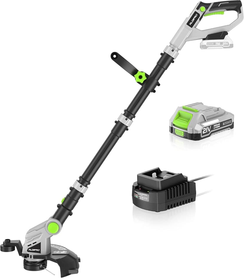 Cordless String Trimmer 3-in-1 Weed Wacker 12-Inch Grass Trimmer with Fast Charger and 2.0Ah Battery, Weed Wacker Cordless with Auto Line Feed, Weed Eater for Lawn Care
